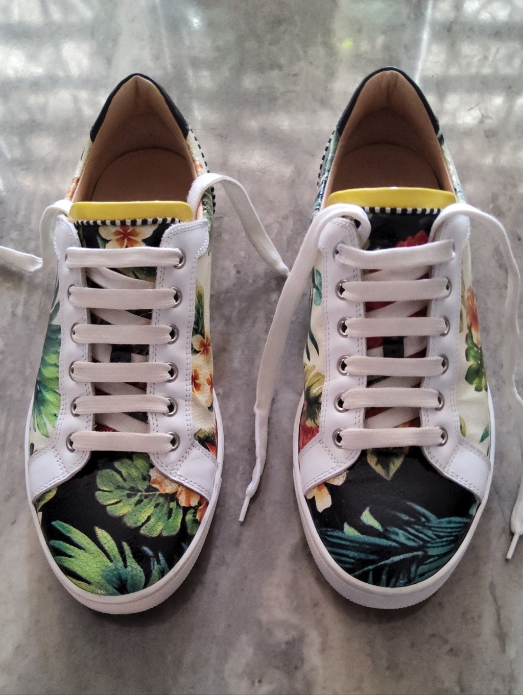 Christian Louboutin Floral Sneakers Women's Size Eu.40 | Us.99.5